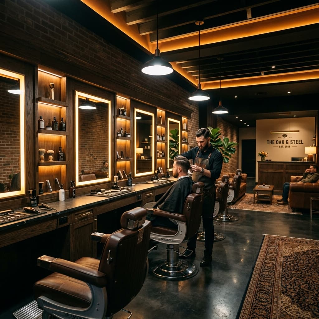 Interior de Walter's Barber Studio